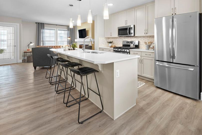 Kitchen of Low Carbon Discovery Home at Chappelle Gardens in Edmonton, AB | Brookfield Residential
