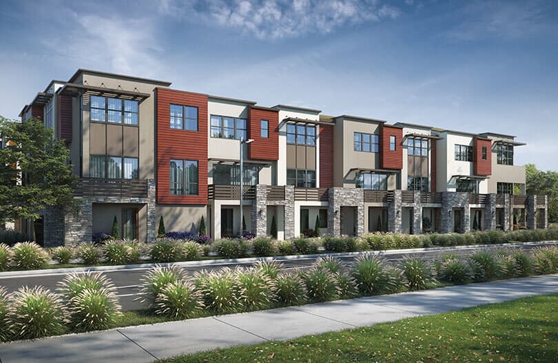 8plex exterior - Fillmore - new homes Dublin, CA - Brookfield Residential