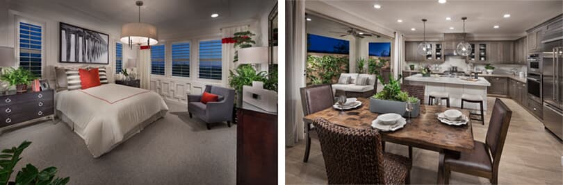 Bedroom and Kitchen | Legado at Portola Springs in Irvine, CA | Brookfield Residential