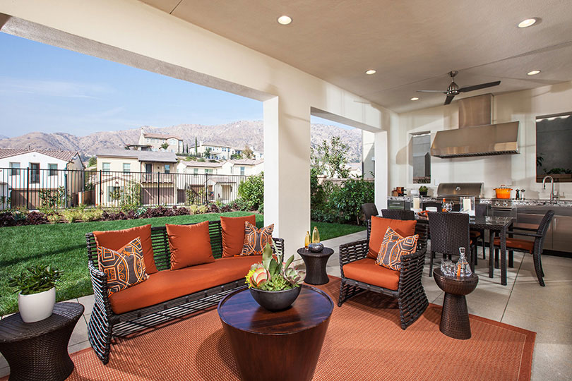 Outdoor Patio Décor | Camellia at Rosedale in Azusa, CA | Brookfield Residential