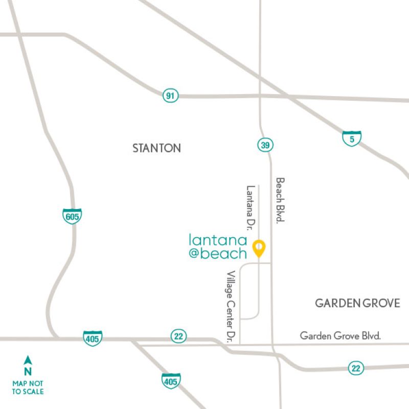 Lantana @Beach Map | Stanton, California | Brookfield Residential