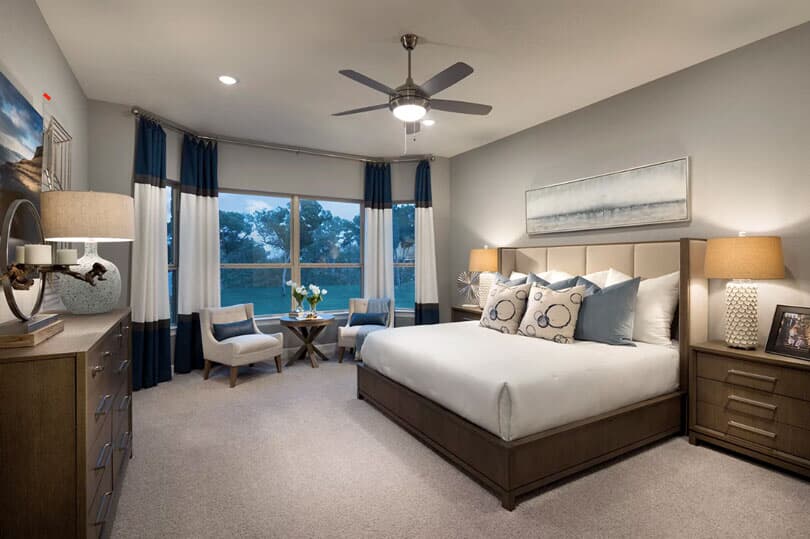 Bedroom I Highland Terrace at Rough Hollow in Lakewood, TX | Brookfield Residential
